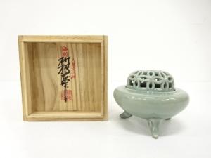 韓国人間文化財　柳海剛造　高麗青磁　香炉